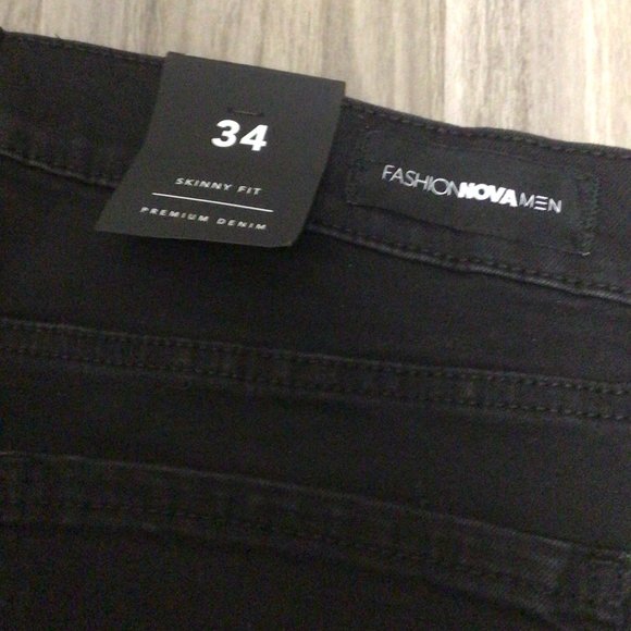 Icon Skinny Jean - Black mens asian size 34W - Picture 10 of 11